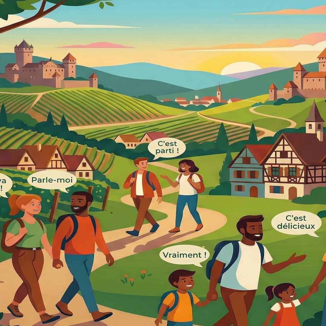 Les randonnées linguistiques - Châteaux d'Andlau et de Spesbourg